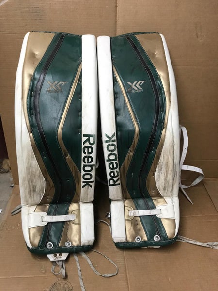 Sioux City USHL Reebok XLT Goalie Pads + Glove Pro Stock