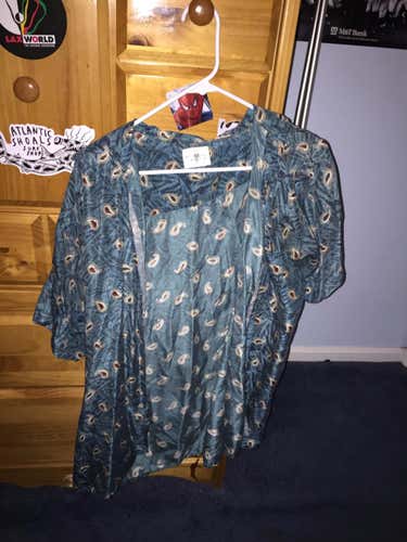 Adult Large Green Hawaiian Shirt