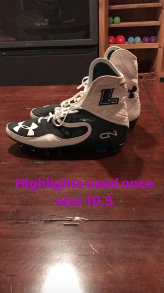 Mens UA Loyola issued custom cleats ONLY WORN ONCE size 10.5