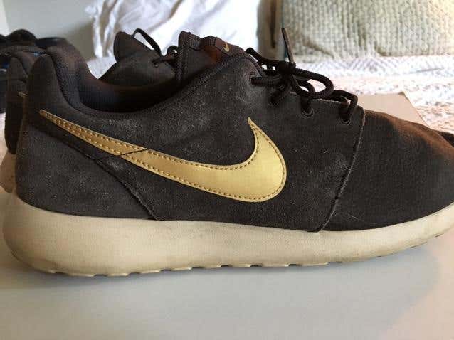 Nike Running Suede Brown And Gold