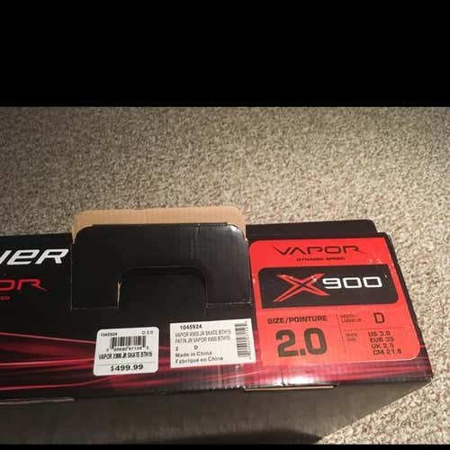 New Vapor X900 Junior Size 2