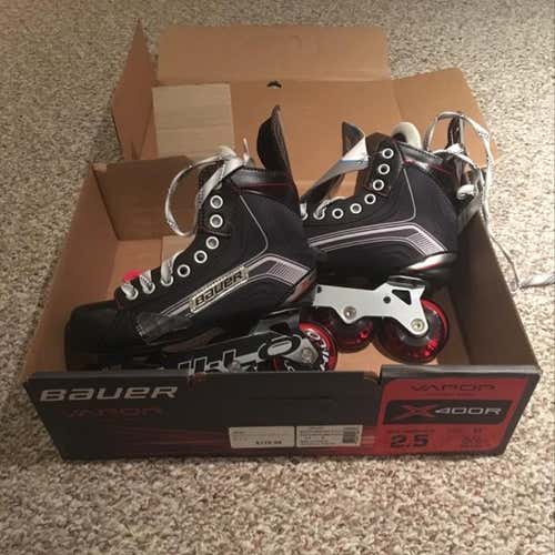 New Bauer X400R In-line Junior Size 2.5