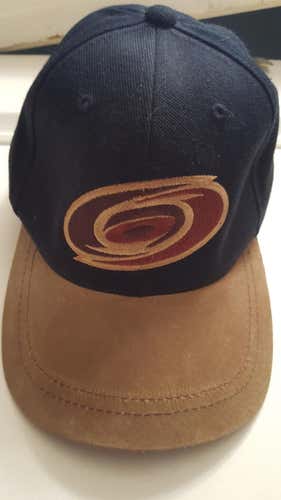 NHL CAROLINA HURRICANES VINTAGE AMERICAN NEEDLE STRAPBACK HAT.
