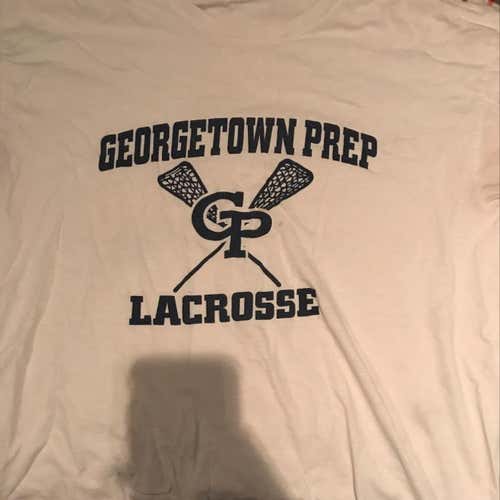 Barely Worn Georgetown Prep Lacrosse Short Sleeve Tee L