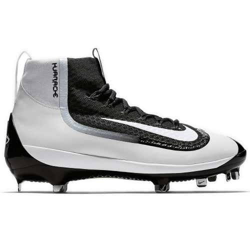 New Nike Hurache Baseball cleats high tops Size 8.5 black/white