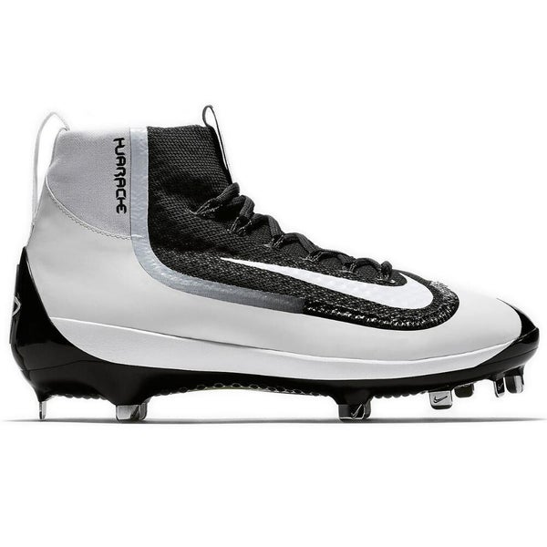 New Nike Hurache Baseball cleats high tops Size 8.5 black/white