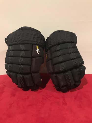 Custom Pro Stock Warrior AX2 Gloves / Blacked out / 14"