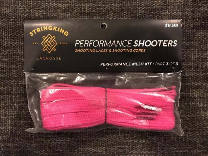 StringKing Performance Shooters (laces and cords) - neon pink - 2 PACKS