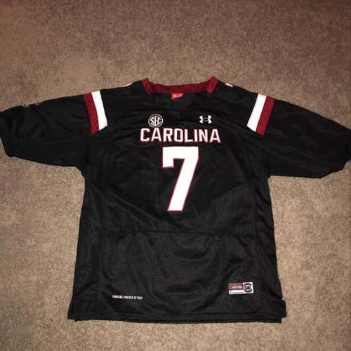 PRICE DROP CLOWNEY SOUTH CAROLINA STITCHED GAME WORN JERSEY #7