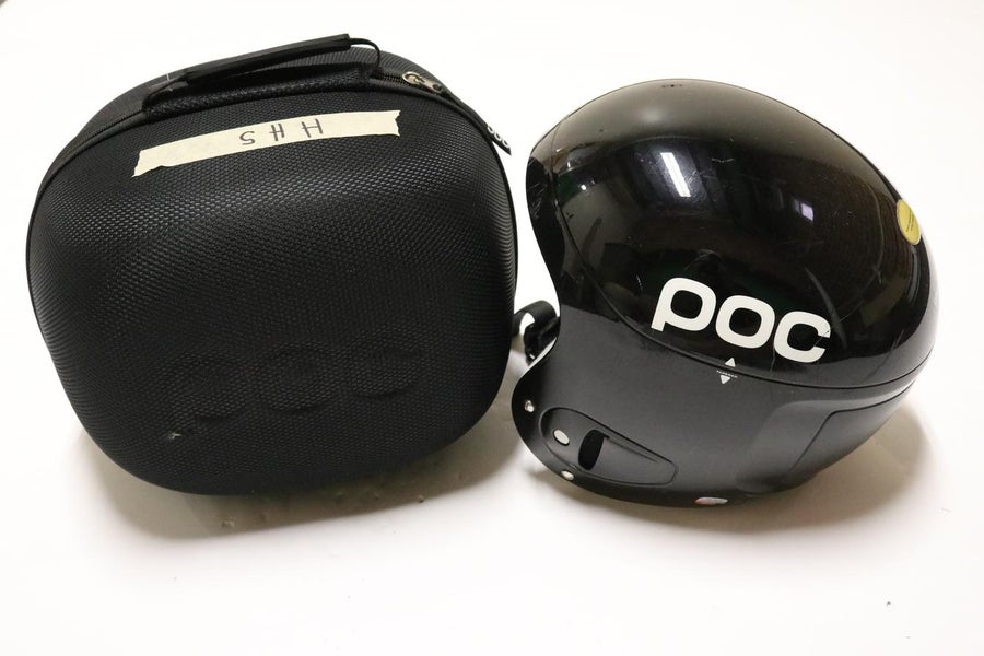 POC XL - XXL 59 / 60 - 61 / 62 Bone Shell 2.0 Skull X Black Ski Helmet + Travel Case + Sleeve