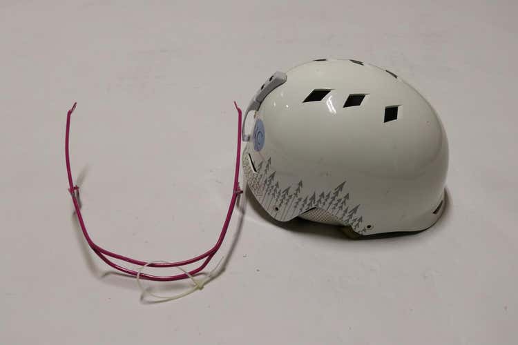 Shred SL White XS-M 52-56 Adjustable Ski Racing Helmet + chin bard - DSH2