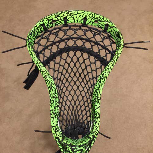 Warrior Evo4 Custom Neon Green and Black Elephant Print Dye