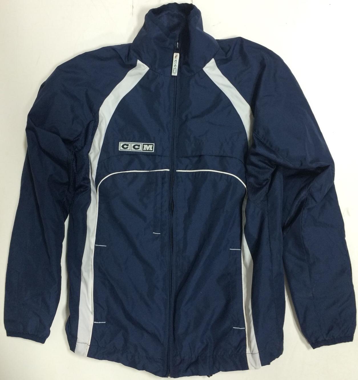 CCM Hockey Jacket Full Zip Mesh Interior Youth Extra Small Navy Blue ...