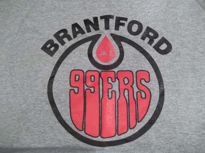 NEW BRANTFORD 99ERS HOCKEY T-SHIRT GOJHL GREATER ONTARIO JUNIOR HOCKEY LEAGUE