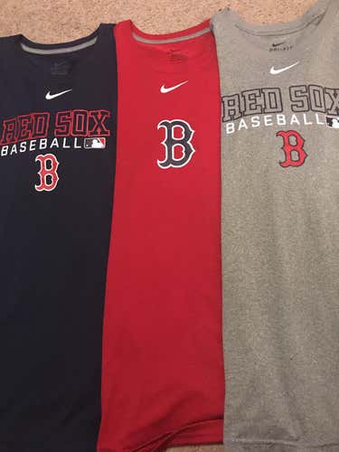 (10) Boston Red Sox Nike Dri Fit TShirts