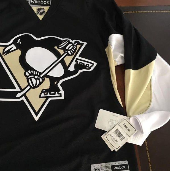 Reebok Mens Pittsburgh Penguins Premier Jersey Black Large New w/tags