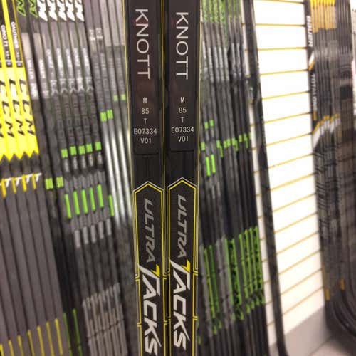 (2-Pack) New CCM Ultra Tacks Pro Stock Hockey Sticks LH 85-flex P38 Extra Tall