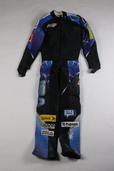 US Ski Team Spyder fleece-lined padded suit size XL (no plumb) Very Good Condition