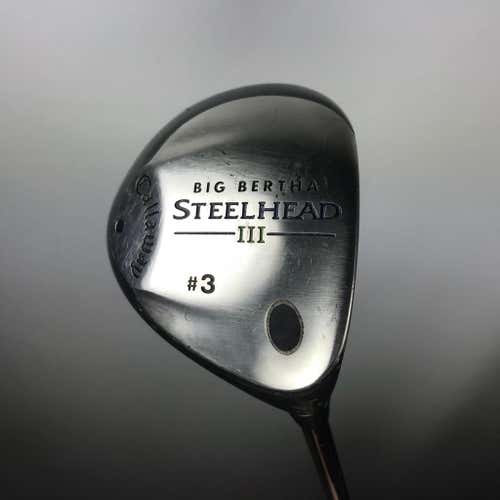 CALLAWAY BIG BERTHA STEELHEAD III 3 WOOD UNIFLEX