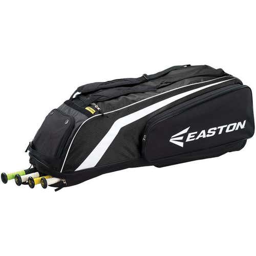 Easton Hyper Large Capacity Wheeled Baseball Bag - Black/White