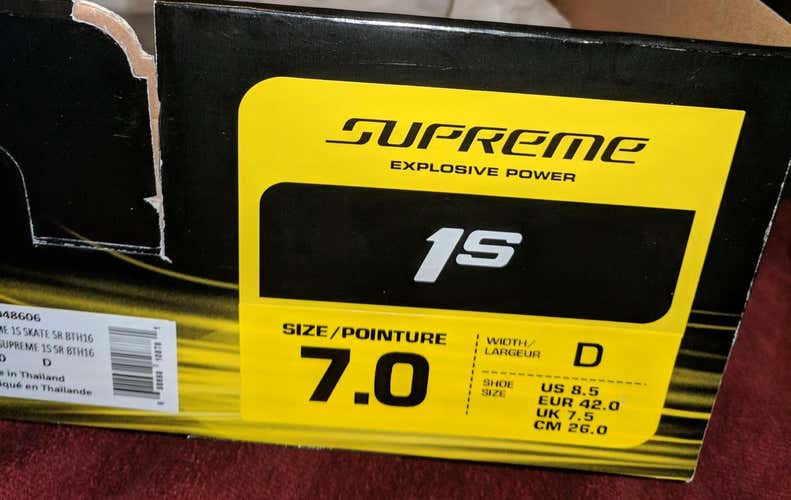 Bauer Supreme 1S Ice Hockey Skate 7D