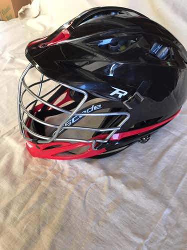 Cascade R Lacrosse Helmet Black with Red