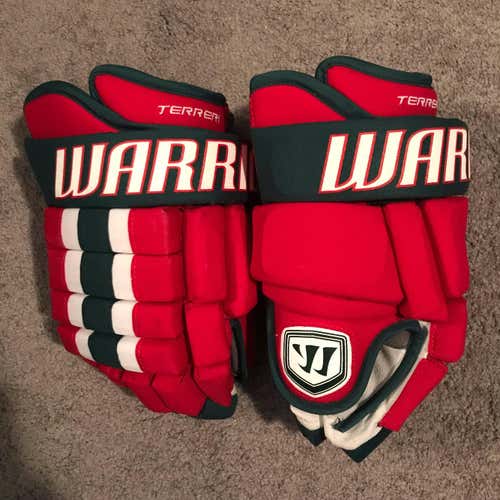 Pro Stock Chris Terreri New Jersey Devils Retro Warrior Franchise Hockey Gloves 14W Made In Canada