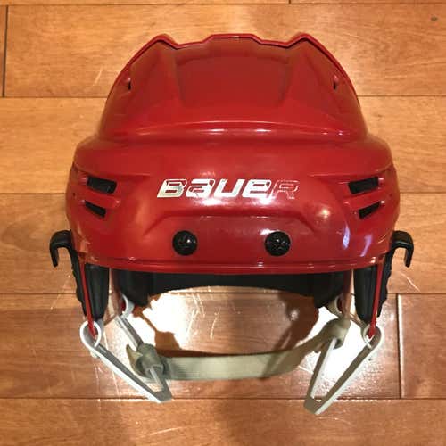 Bauer Re-Akt (React) Helmet, Red, size Medium