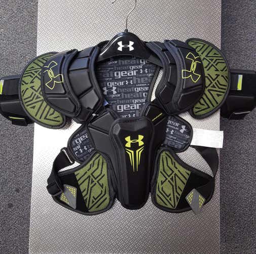 UA Command Pro SP and Warrior Rabil Youth shoulder pads
