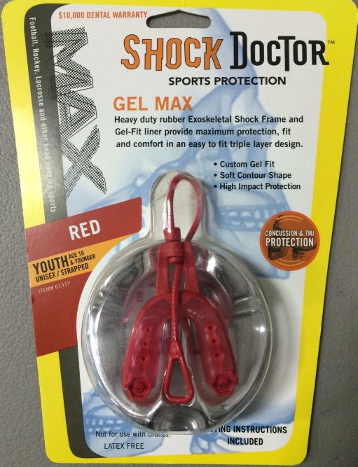 Shock Doctor Gel Max Mouthguard Strapped Youth