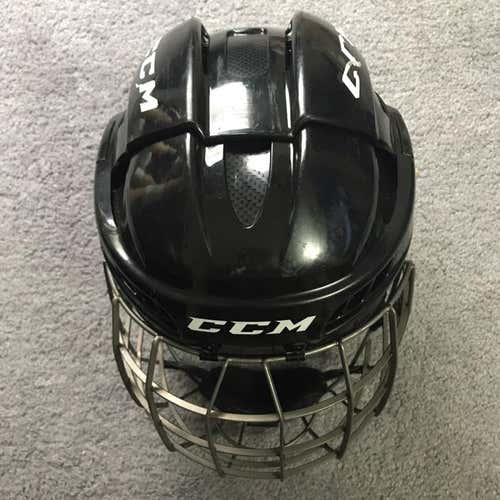 CCM FitLite Hockey Helmet Senior Med w/ Cage