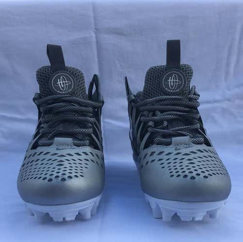 Nike Huarache v LAX Lacrosse Silver Gray/White Cleats