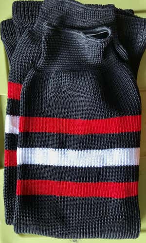 AK knit hockey socks Large - Chicago 3rd