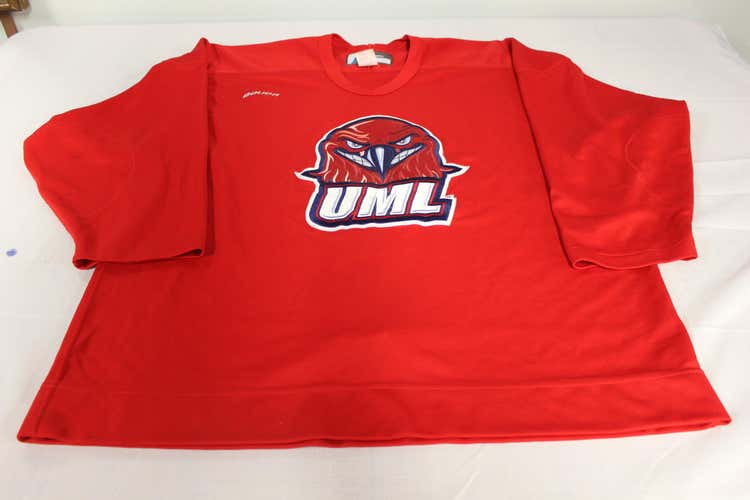 Umass Lowell Bauer practice jersey Pro stock return Red Size 54
