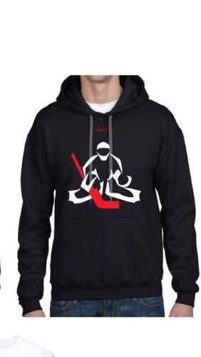 Dakota Goaltending No5Hole Hoodie Black