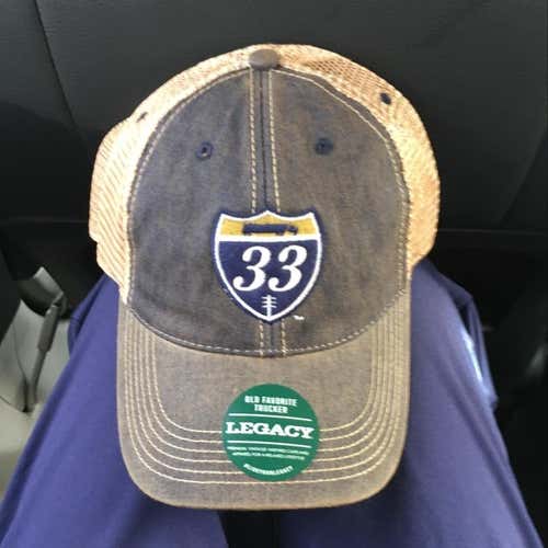 Notre Dame Football 2017 Josh Adams 33 Trucking Hat Heisman New