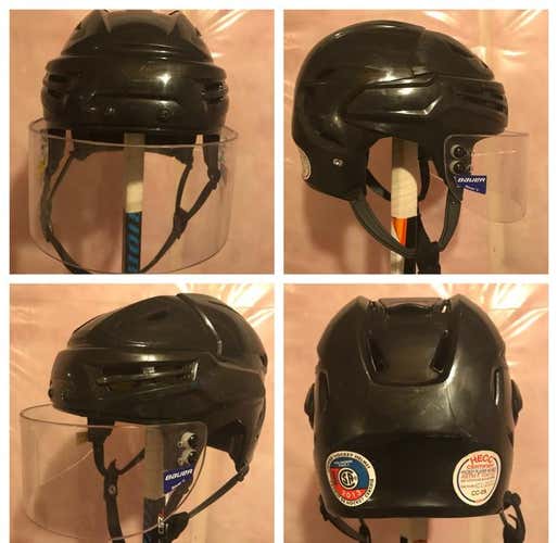 Bauer IMS 9.0 Hockey Helmet Black With Visor Half Shield
