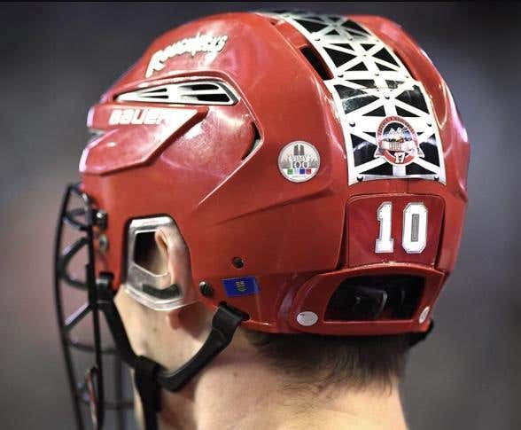 2017 Calgary Roughnecks Lacrosse Helmet