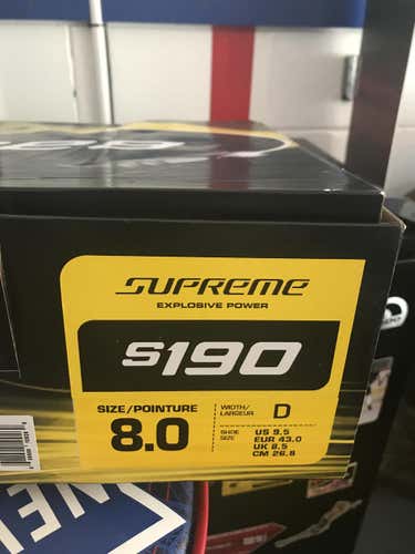 Brand New Bauer S190 Mens size 8 Skates