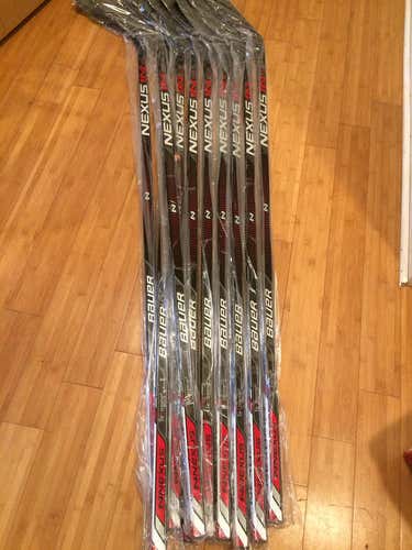 4 New Bauer Nexus 1N P92 87 Flex Grip LH Pro Stock Stick NCAA Return
