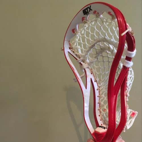 Custom Dyed Red/White STX Super Power strung w/ Jimalax Soft Mesh