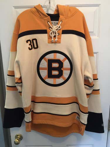 Old Time Hockey Boston Bruins Vintage Cheervers Lacer Hoodie