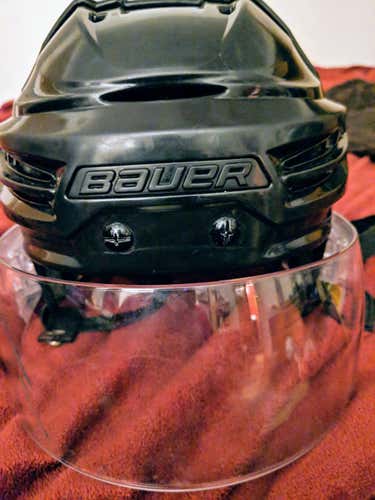 *Christmas Special* Bauer Re-Akt 100 Helmet Sr. M + HDO Pro-Clip Half Shield (straight)