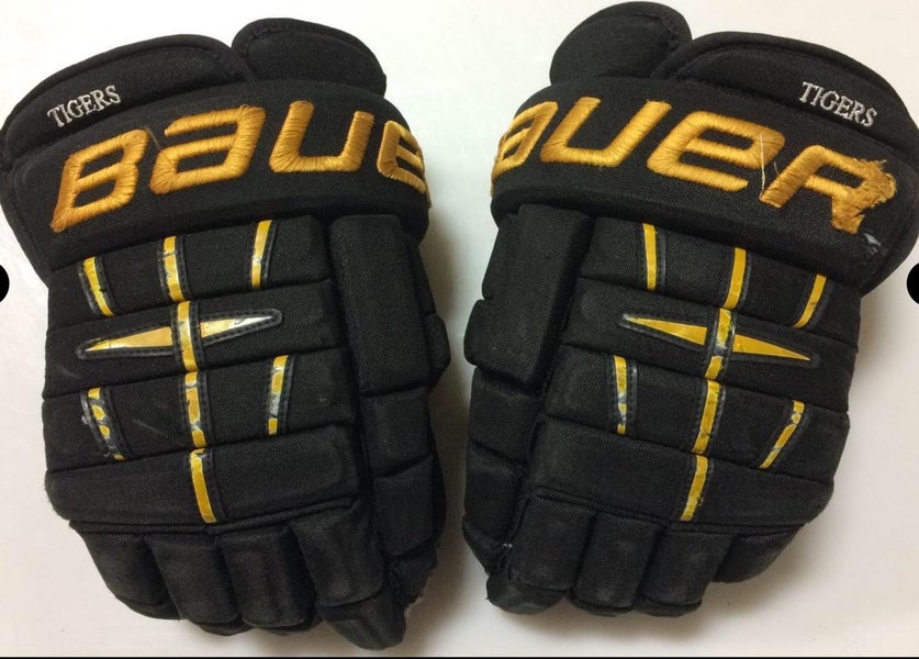 Bauer 4 Roll Pro 14" Pro Stock Hockey Gloves Colorado College Tigers 1017