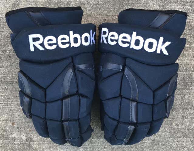 Reebok 11K 15" Pro Stock Hockey Gloves Predators Navy Blue 10277