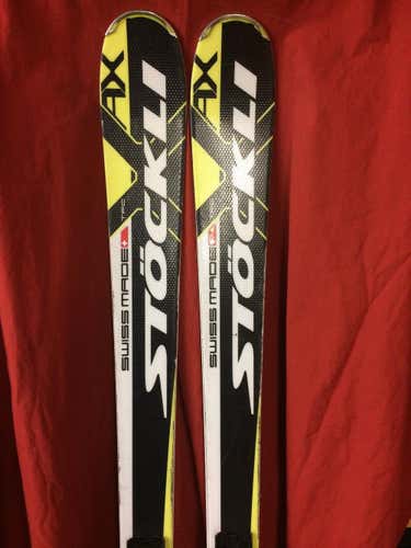 USED 2015 STOCKLI LASER AV SKIS (175 CM) + TYROLIA ATTACK DEMO BINDINGS