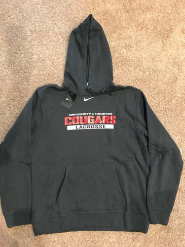 **NEW** NIKE TEAM ISSUE CLUB FLEECE HOODY - UNIVERSITY OF HOUSTON MENS LACROSSE