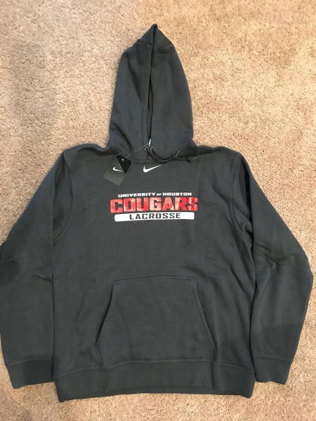 **NEW** NIKE TEAM ISSUE CLUB FLEECE HOODY - UNIVERSITY OF HOUSTON MENS LACROSSE