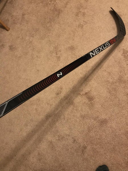 Bauer 1n Pro stock custom red. Used twice no scratches or marks looks brand new!