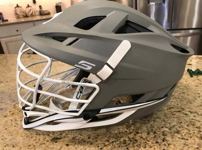 Cascade S Helmet. Matte Grey White Chin